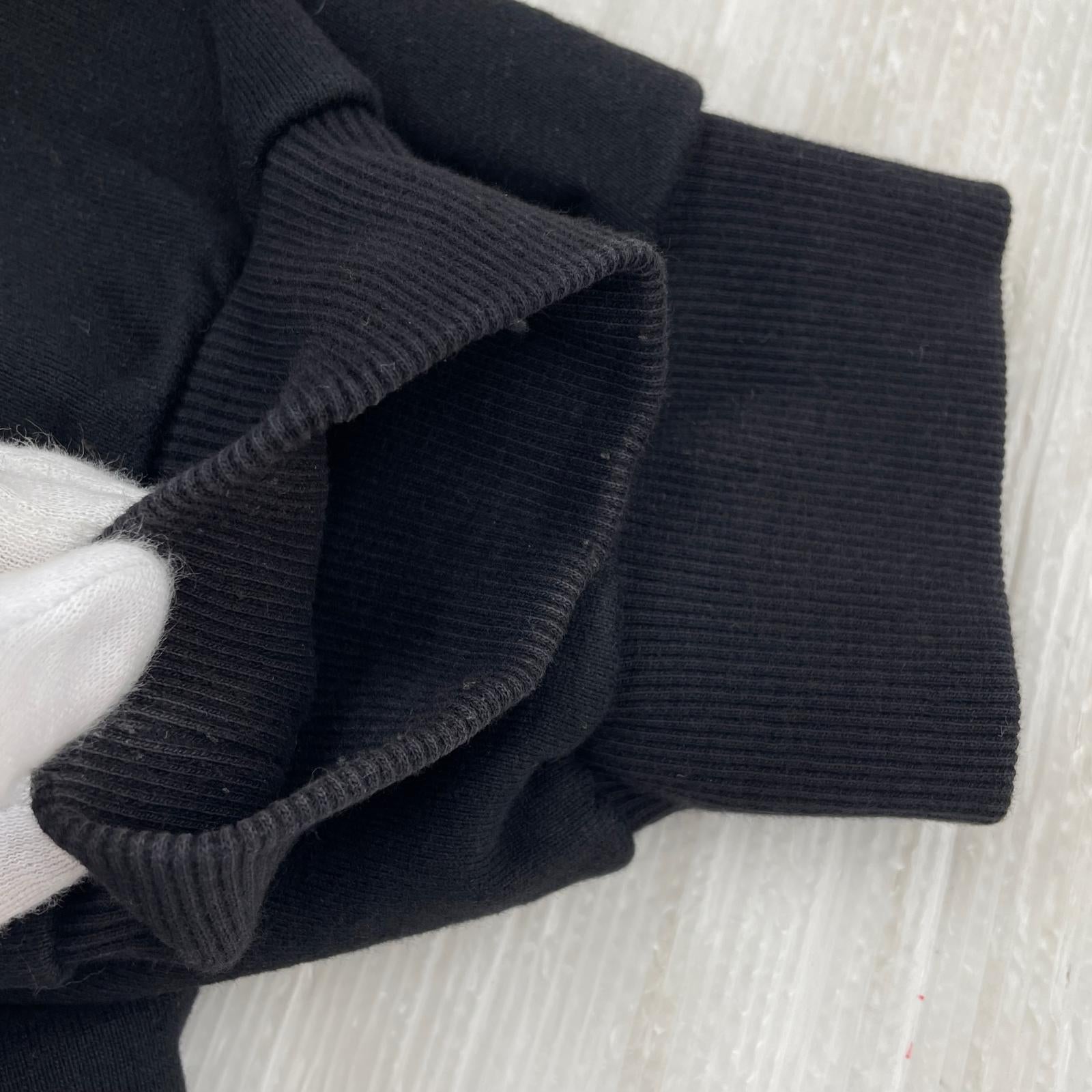 スウェット ×doublet 18AW エンブロイダリースウェット S ブラック