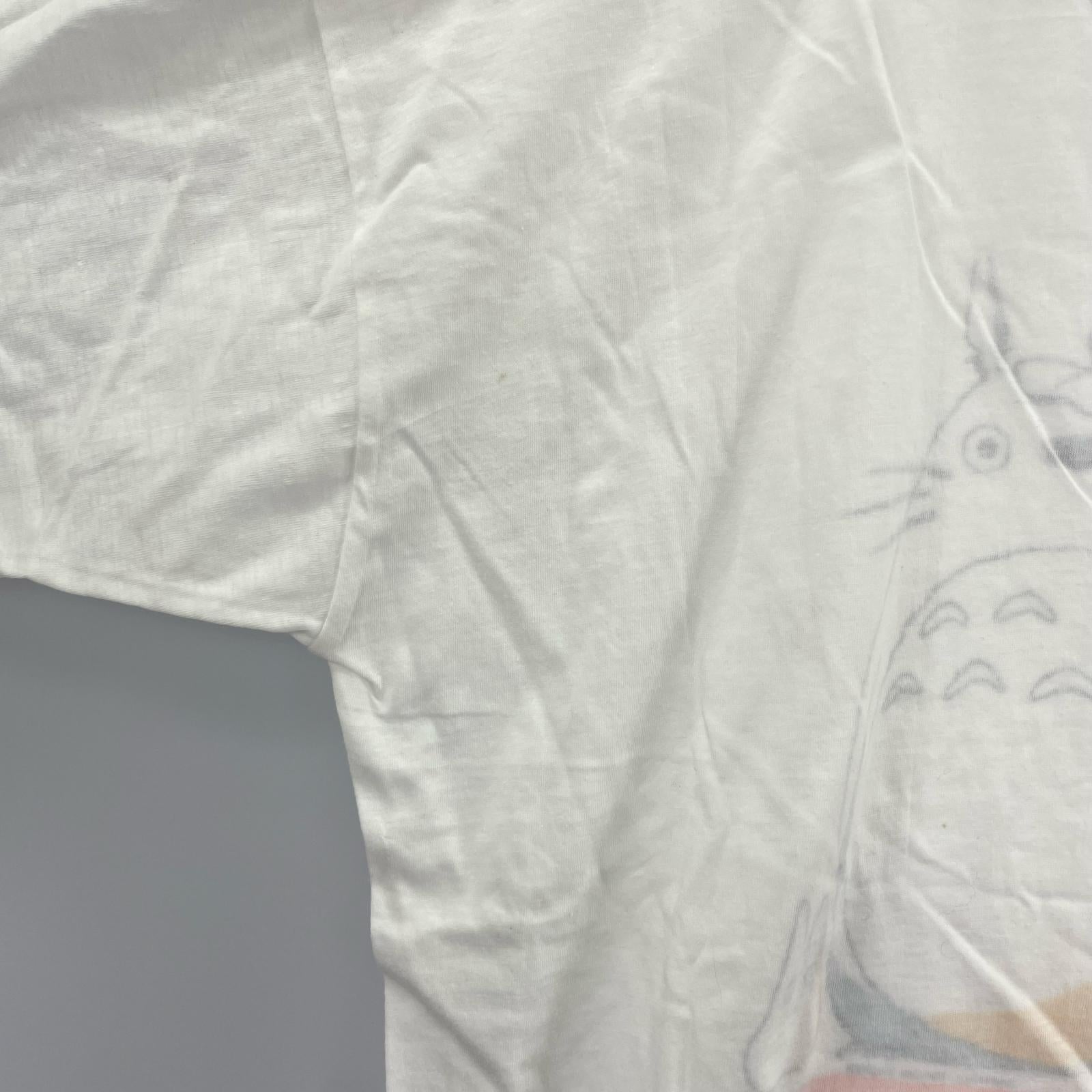 半袖Ｔシャツ 90ｓジブリがいっぱいcollection となりのトトロ ホワイト