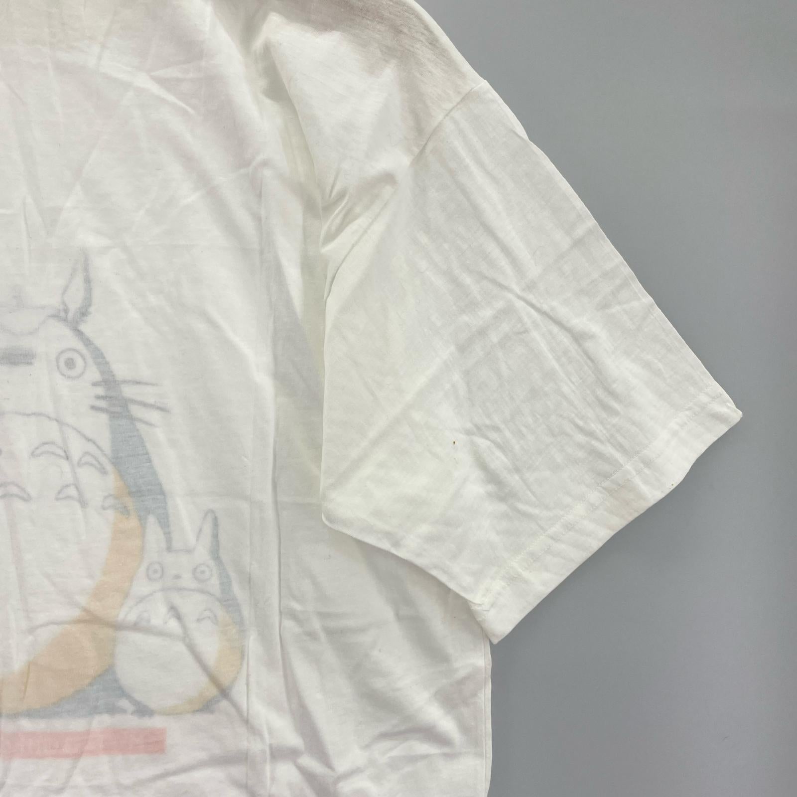 半袖Ｔシャツ 90ｓジブリがいっぱいcollection となりのトトロ ホワイト