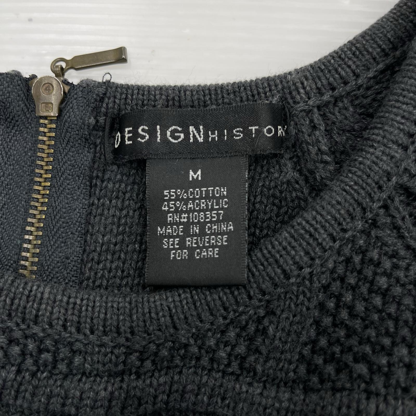 ニット DESIGN HISTORY BLK M M ブラック