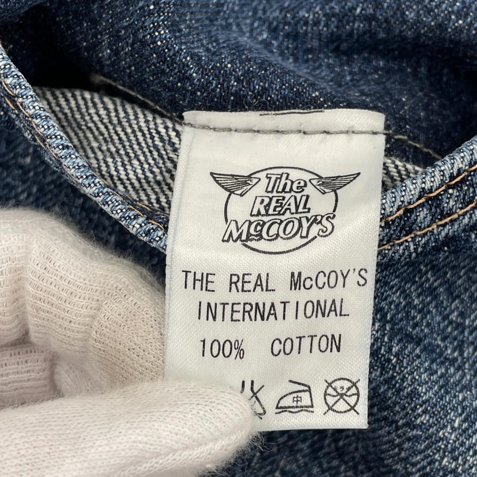 デニムパンツ REAL McCOY’S デニムパンツ Lot001 (W32L34) 32 ネイビー