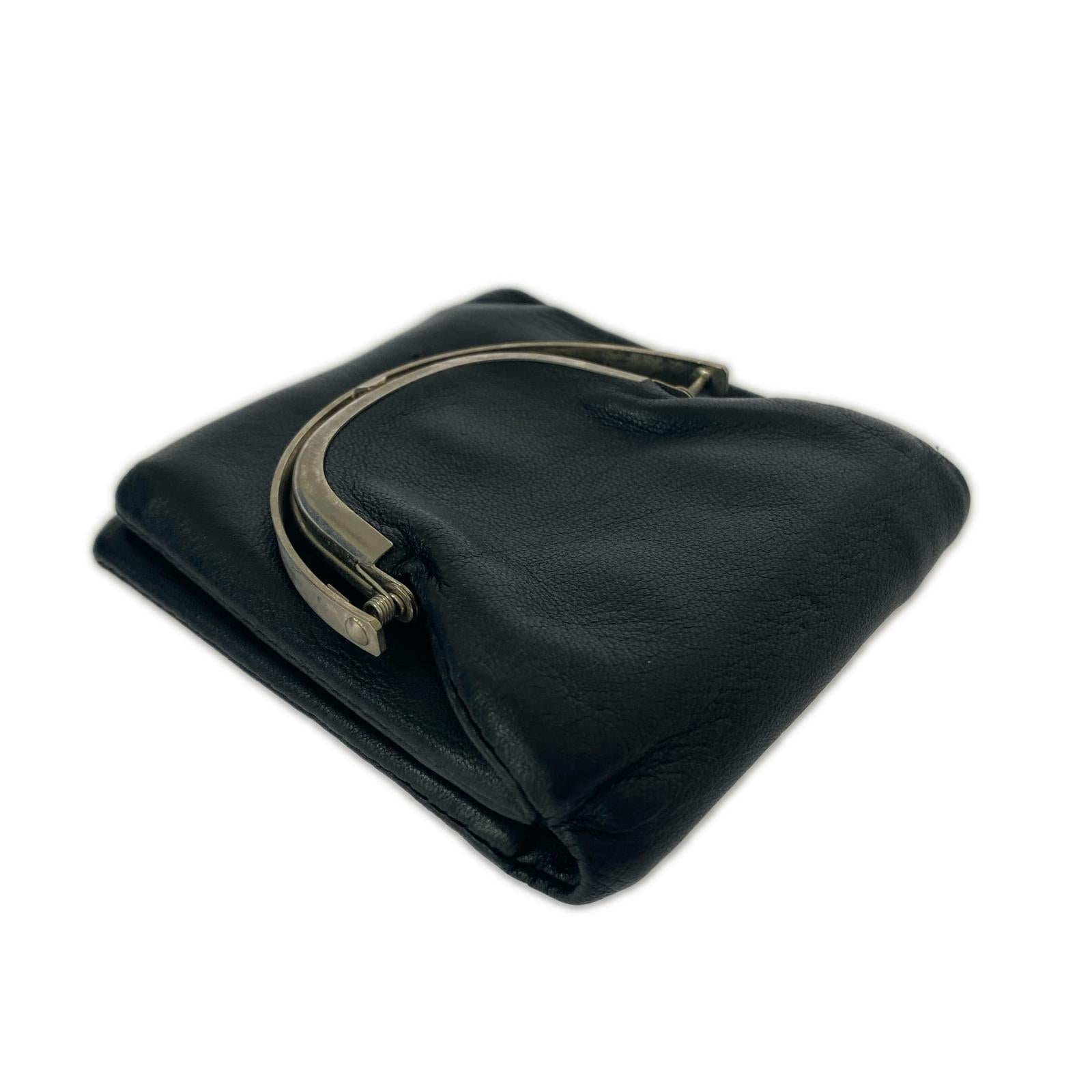 コインケース ED ROBERT JUDSON frame trifold wallet ブラック