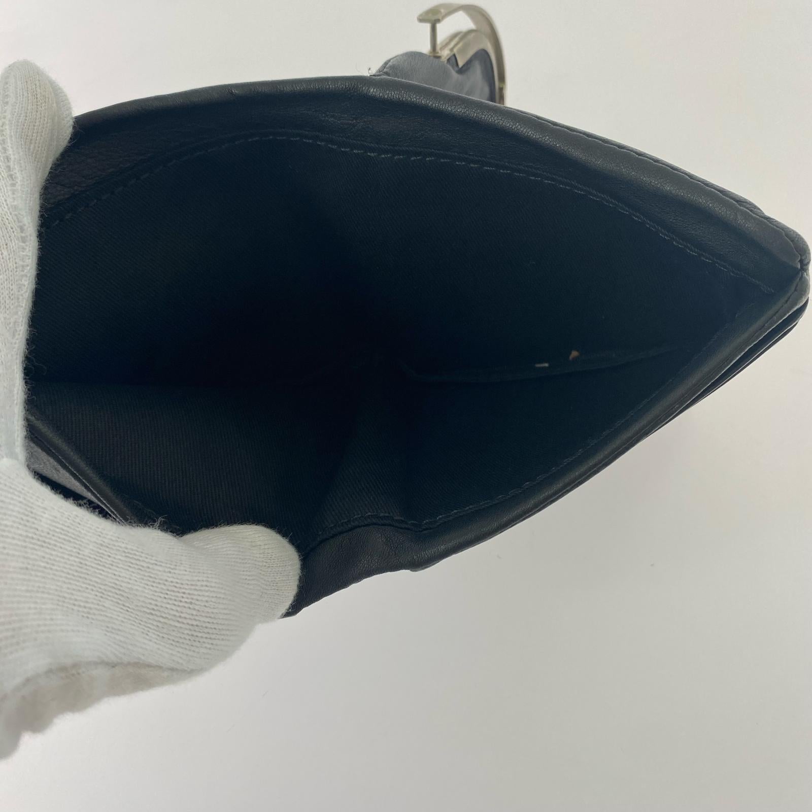 コインケース ED ROBERT JUDSON frame trifold wallet ブラック