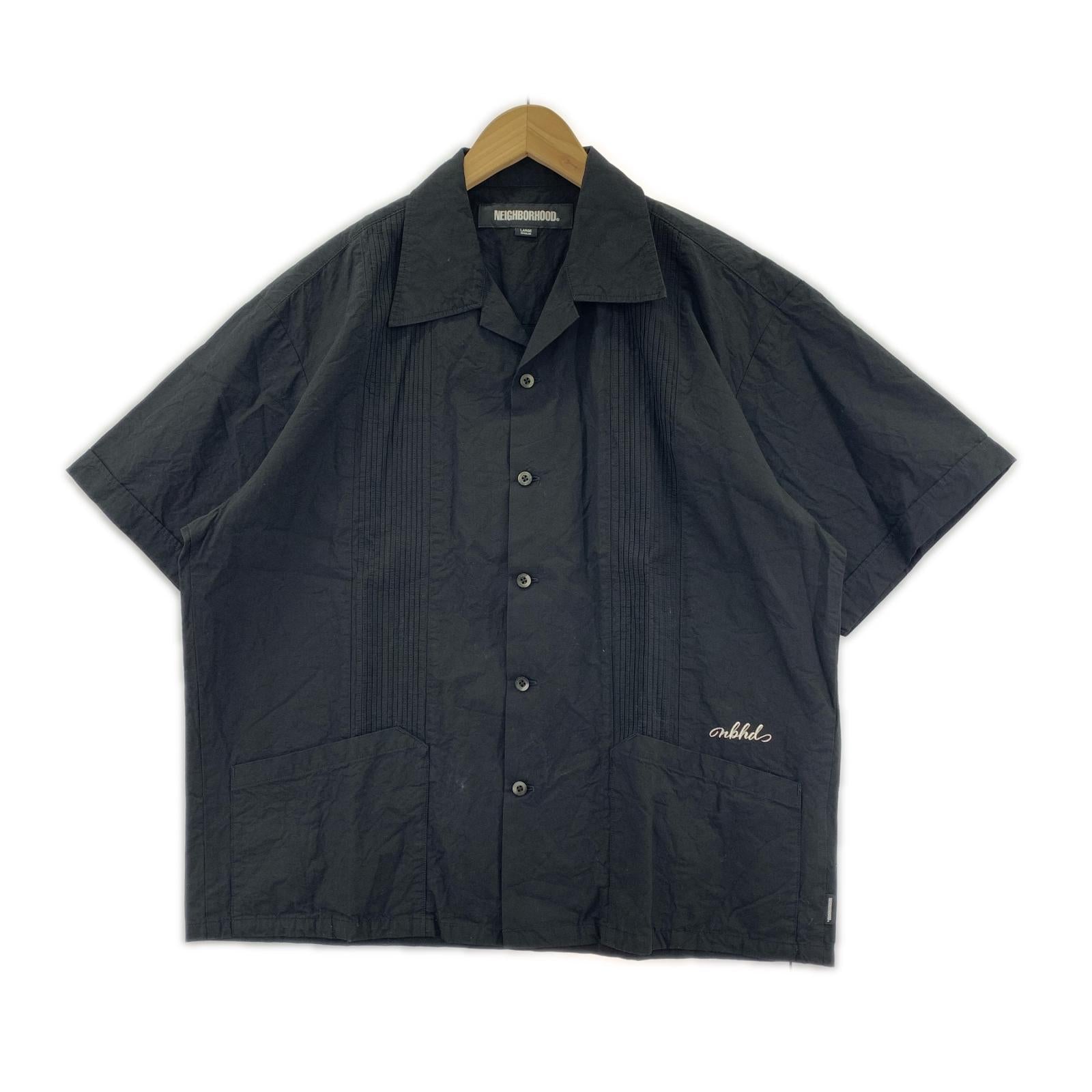 半袖シャツ 24SS GUAYABERA/C-SHIRT 241AQNH-SHM07 (L) L ブラック