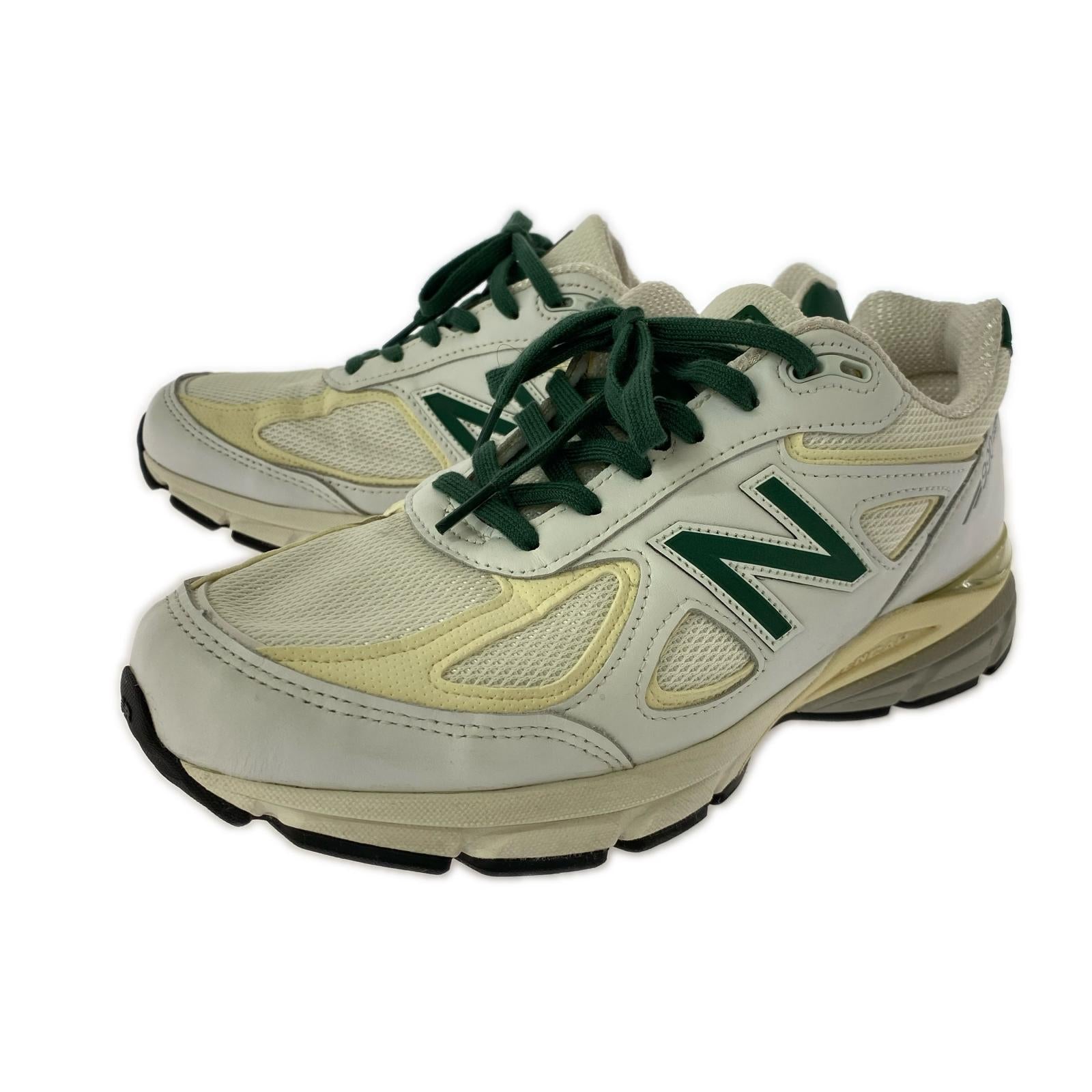 スニーカー 白×緑/U990TC4/28cm 28cm (US10 UK9 1/2 EU46)