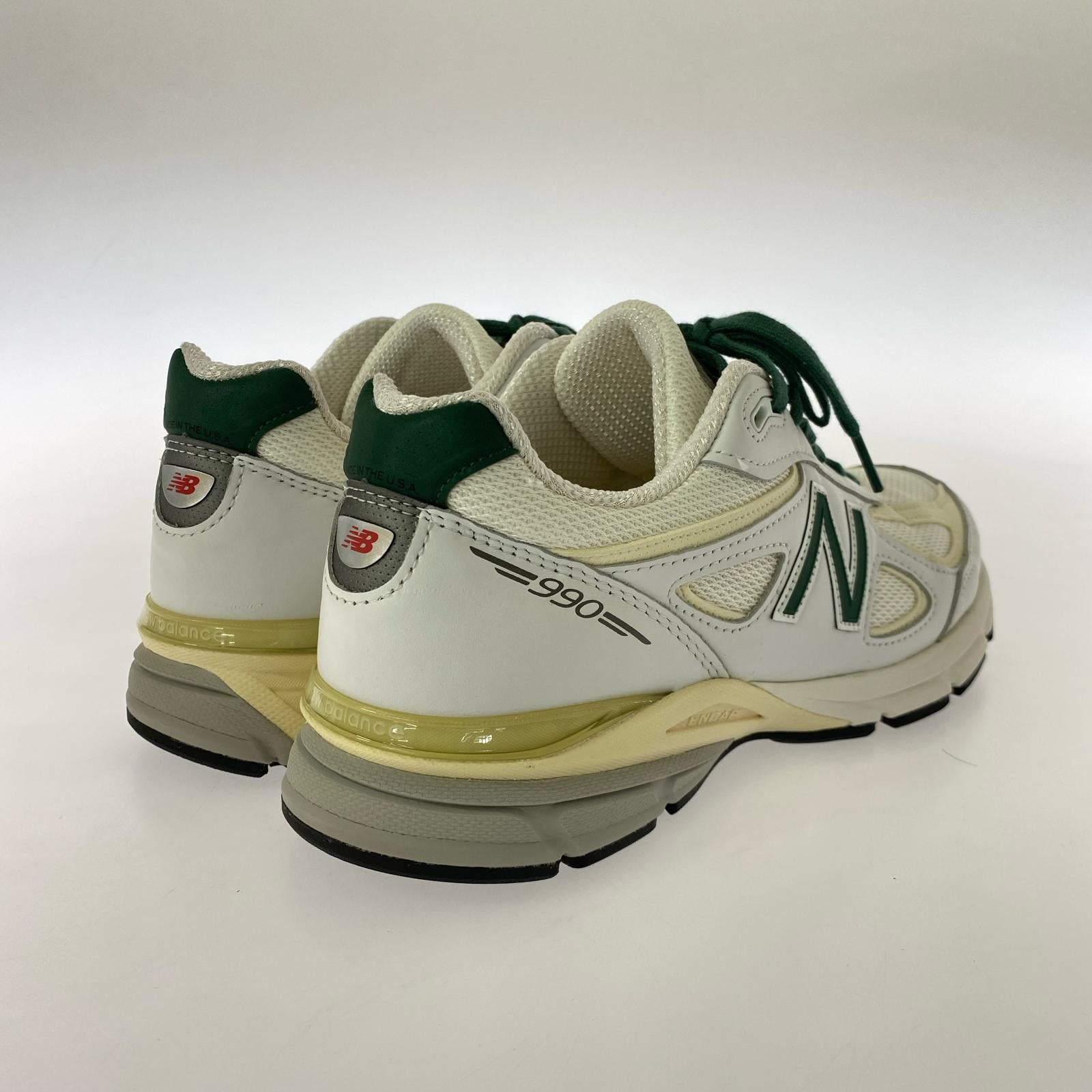 スニーカー 白×緑/U990TC4/28cm 28cm (US10 UK9 1/2 EU46)