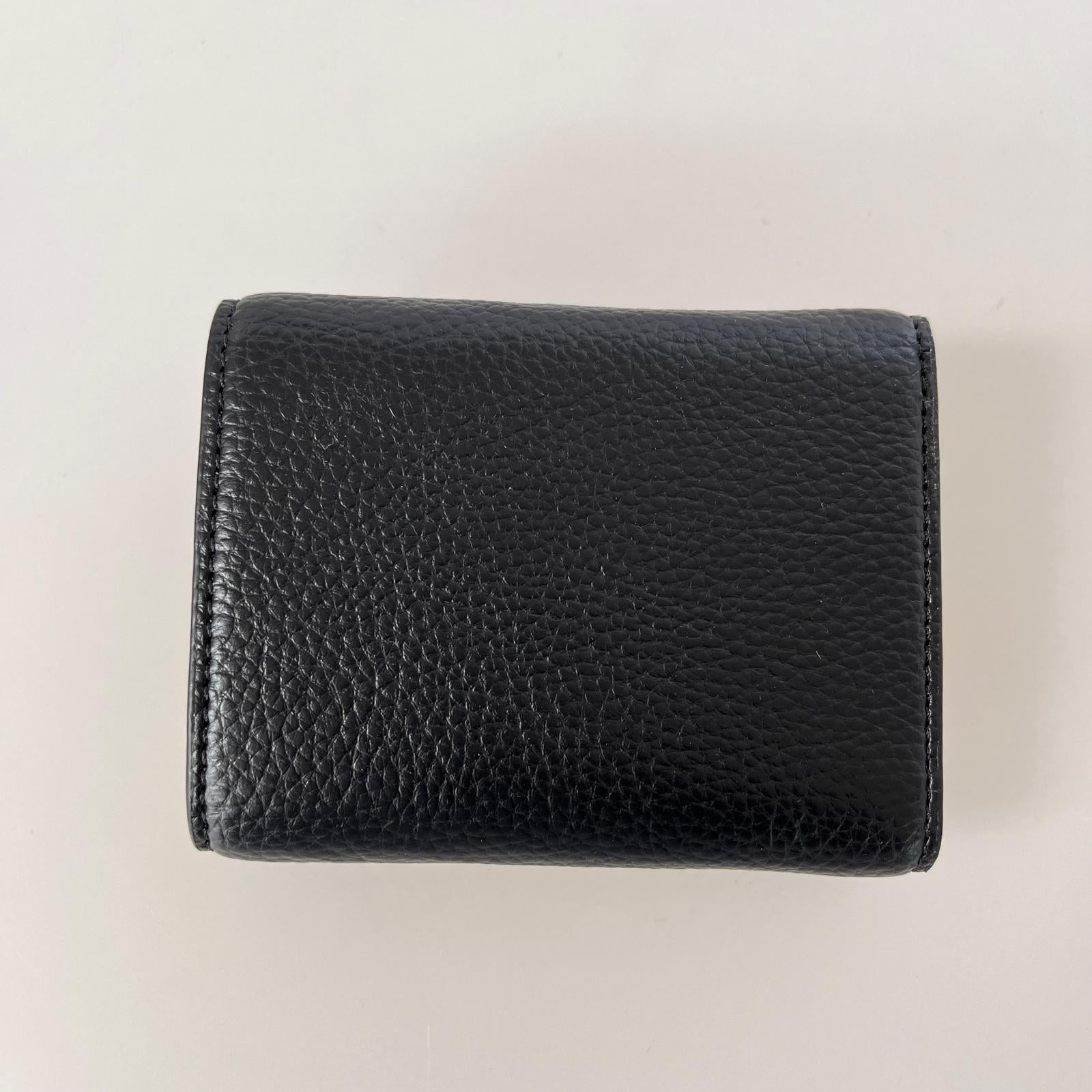 コンパクトウォレット Vivienne Westwood オーブ 三つ折り財布 ブラック ブラック