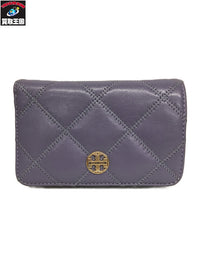 TORY BURCH Willa キルティングミディアムウォレット 紫
