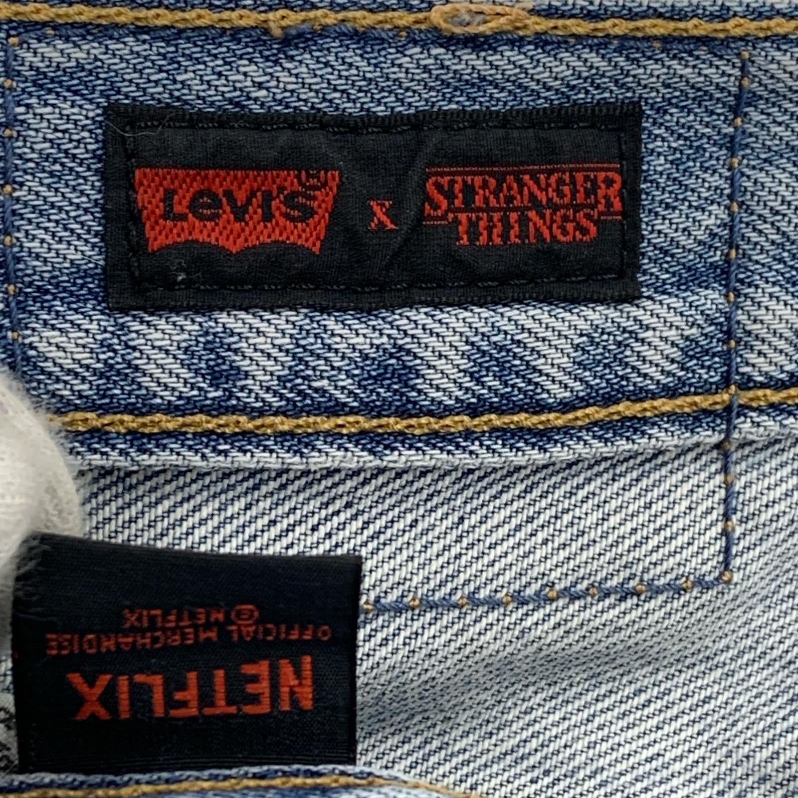 デニムパンツ STRANGERTHINGS NETFLIX（26） 26 ブルー
