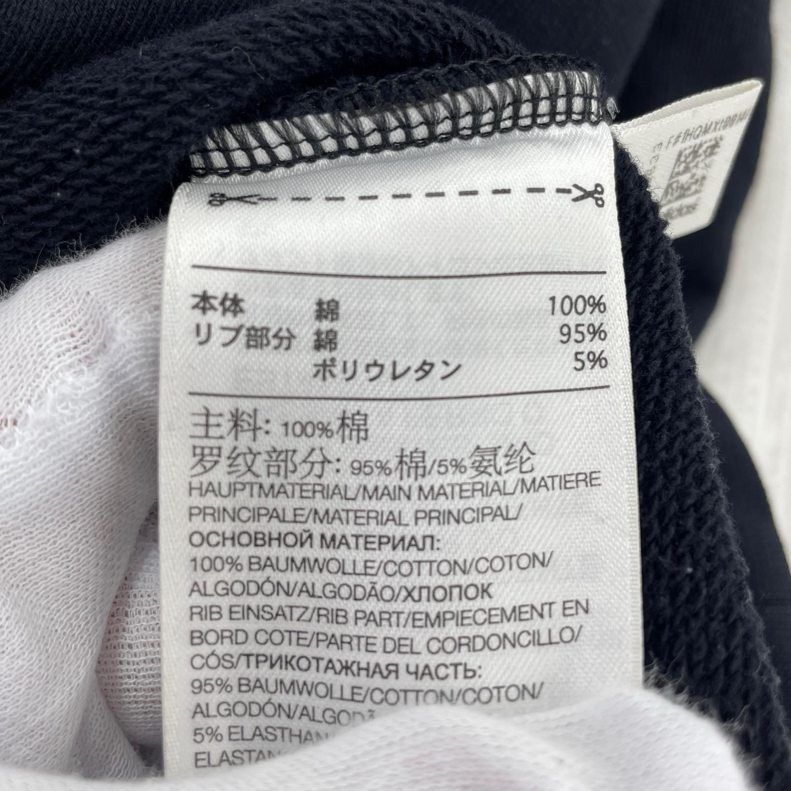パーカー GV6056 U SQ LBL GRPHC HOODIE (M) M ブラック
