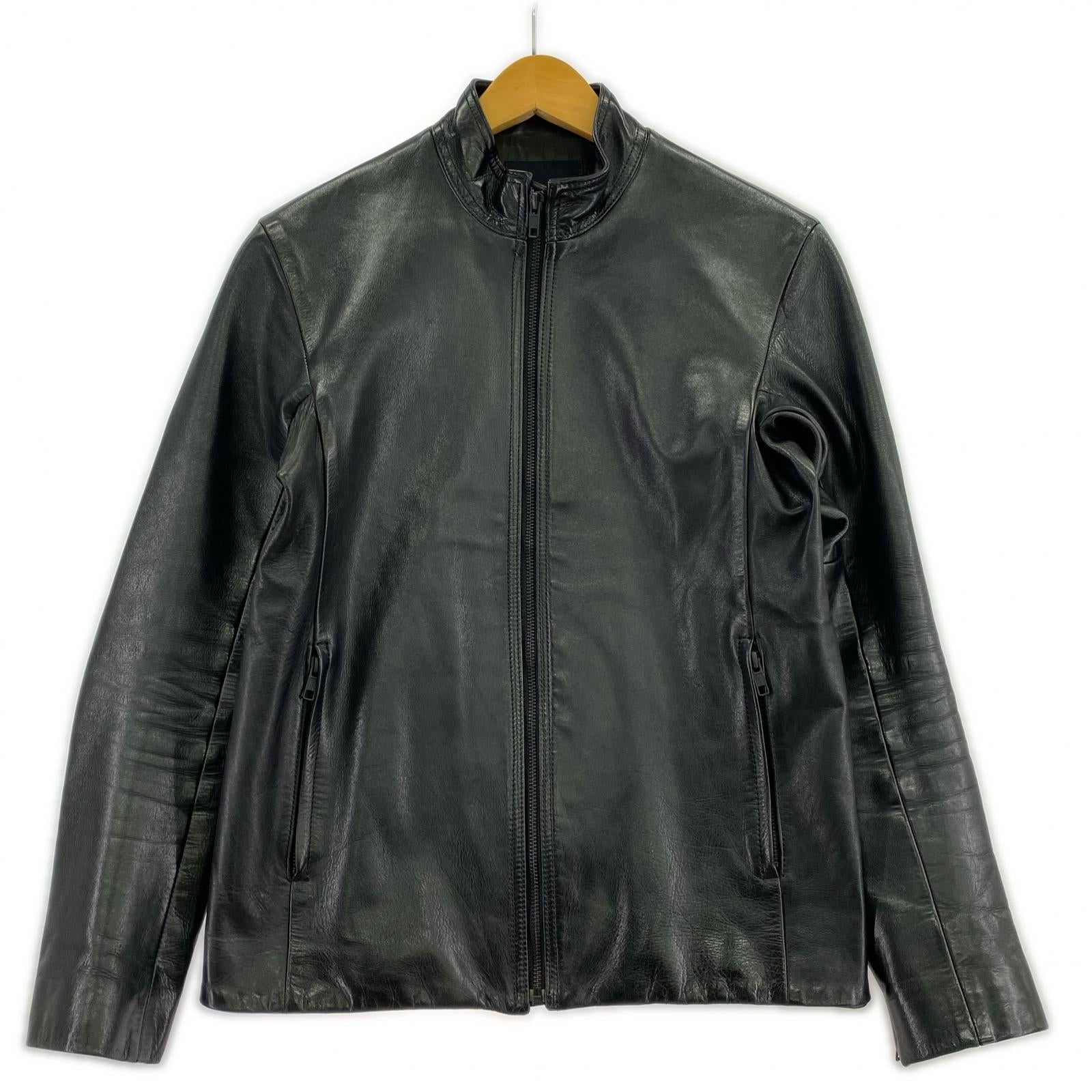 レザージャケット HORSE LEATHER RIDERS JACKET (42) 42 ブラック
