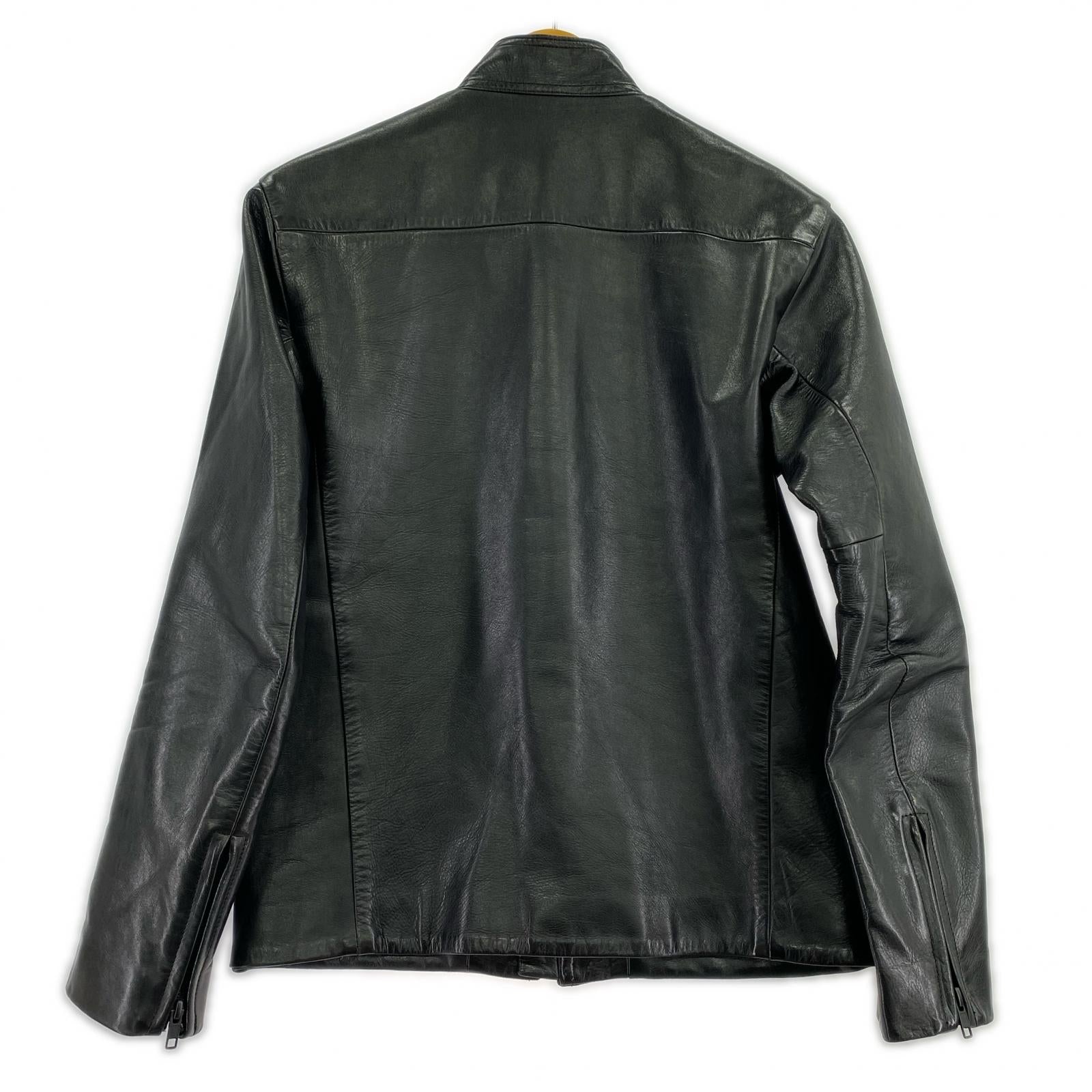 レザージャケット HORSE LEATHER RIDERS JACKET (42) 42 ブラック