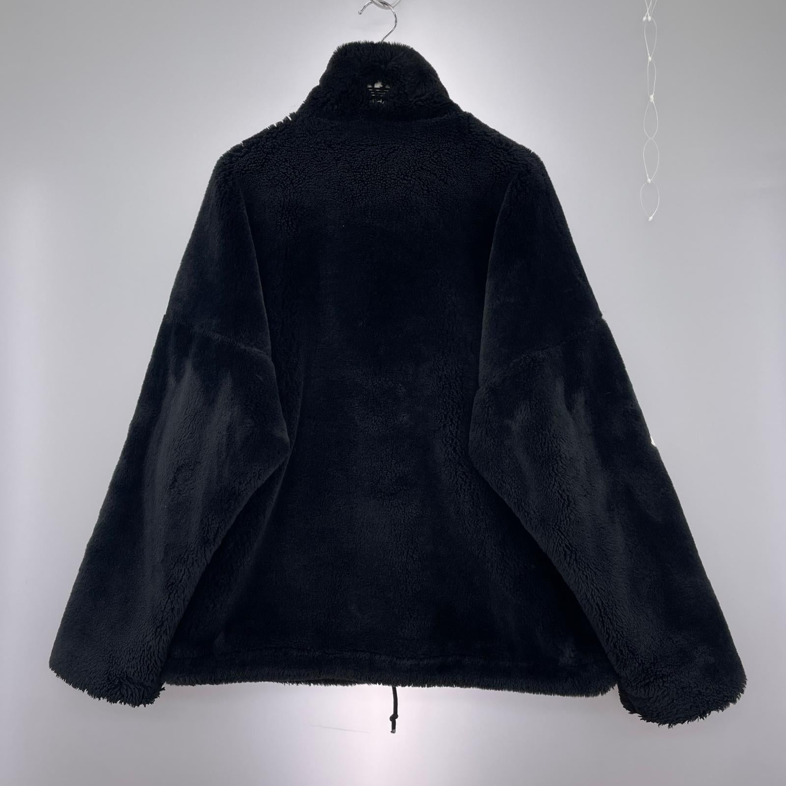 ジャケット ビッグ ロゴ ボアジャケット 黒 XL