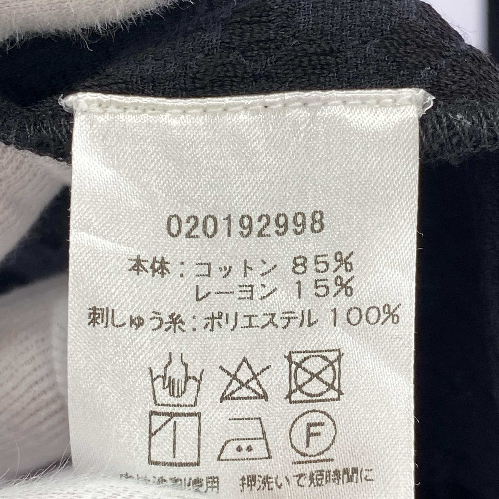 長袖Ｔシャツ sara mallika/刺繍/スキッパー/黒 ブラック