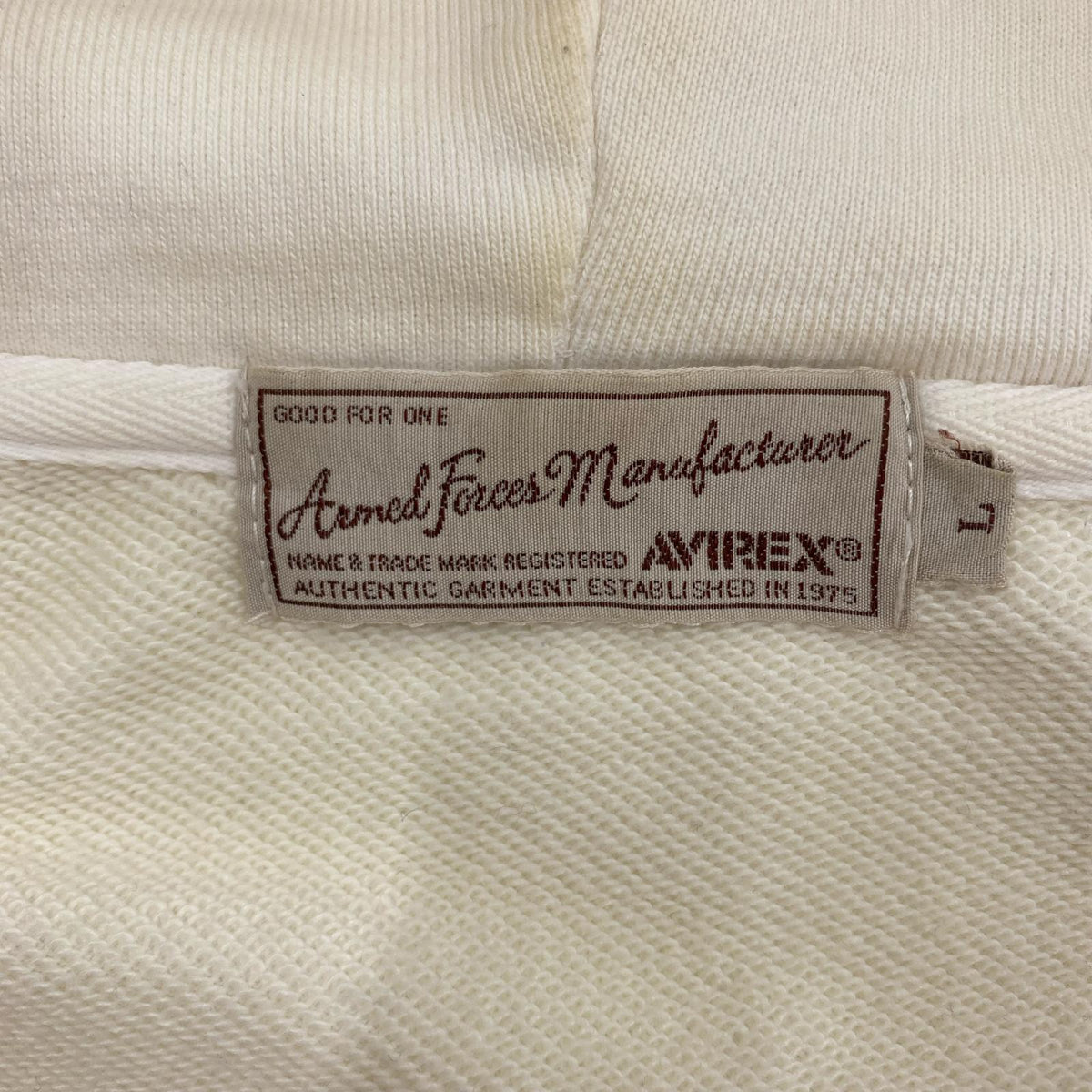 パーカー FLAG SWEAT PARKA 白系 L L ホワイト
