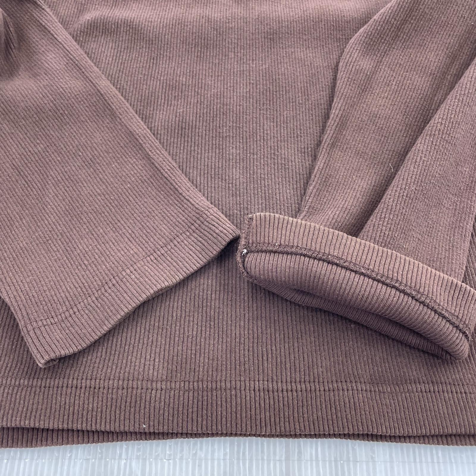 ニット 90s High Neck Cotton Knit ブラウン