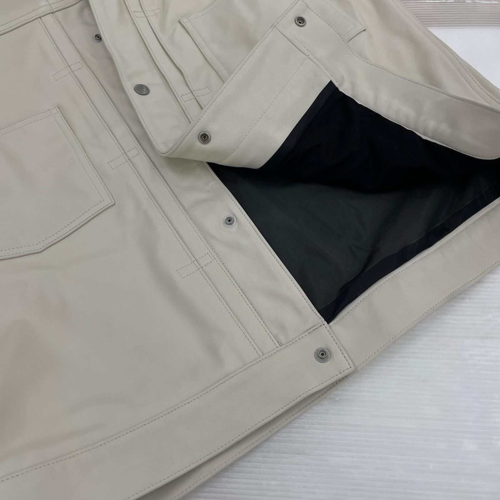 レザージャケット LEATHER TYPE-2 JACKET XL 白 ホワイト