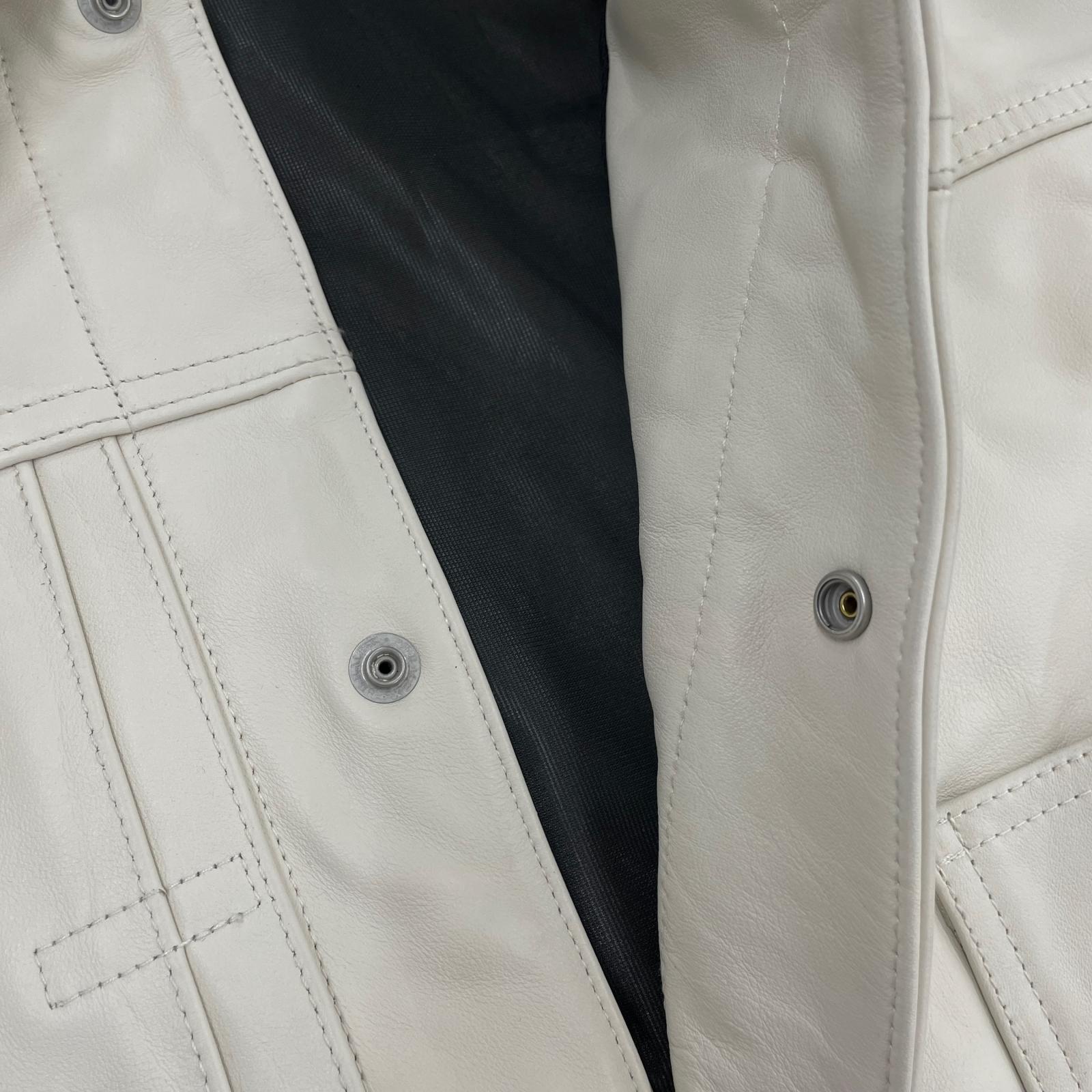レザージャケット LEATHER TYPE-2 JACKET XL 白 ホワイト