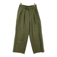 パンツ DOUBLE PLEATED TROUSERS オリーブ 2
