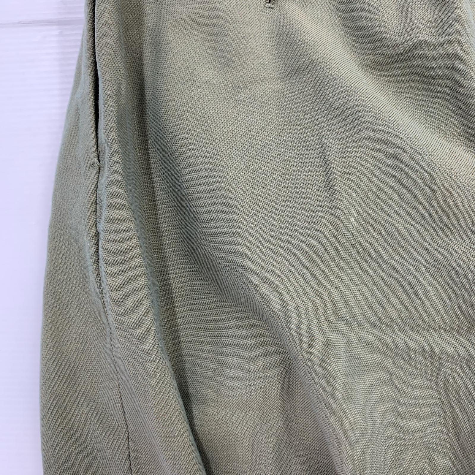 パンツ DOUBLE PLEATED TROUSERS オリーブ 2