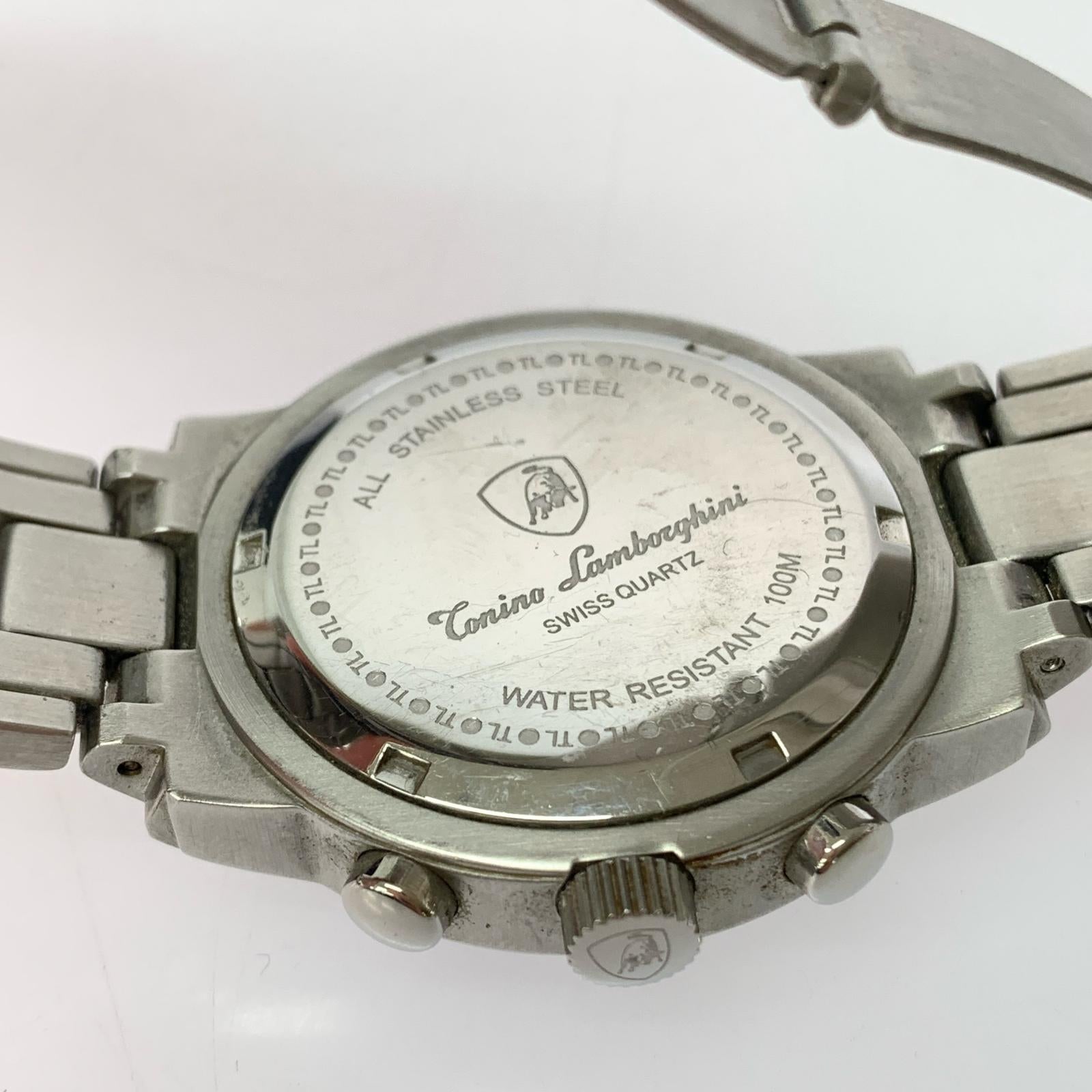 腕時計 tonino lamborghini swiss quarts クロノグラフ ブラック