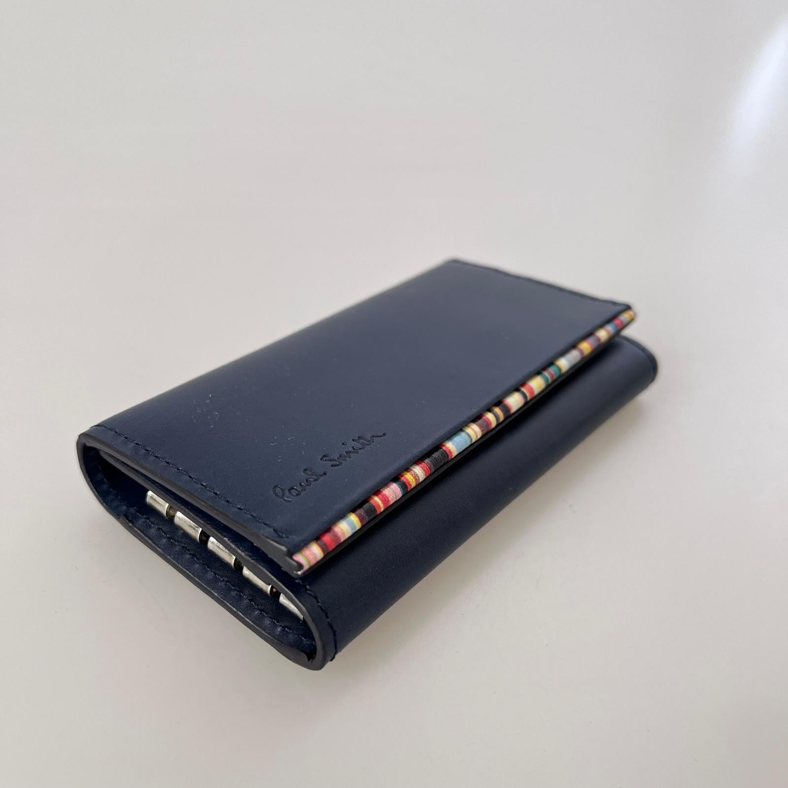 その他バッグ キーケース ネイビー