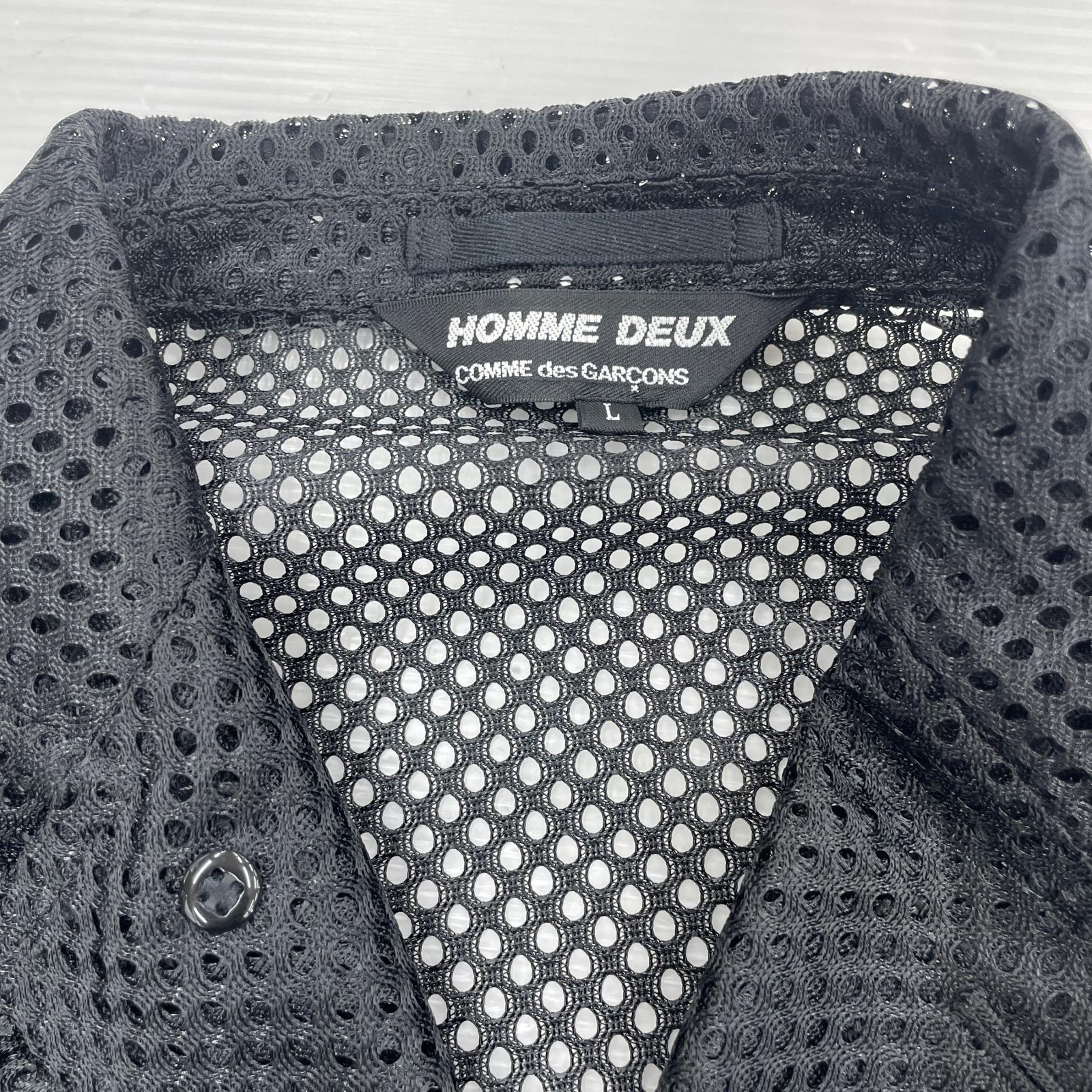 ジャケット HOMME DEUX メッシュジャケット 黒 L AD2024 L ブラック