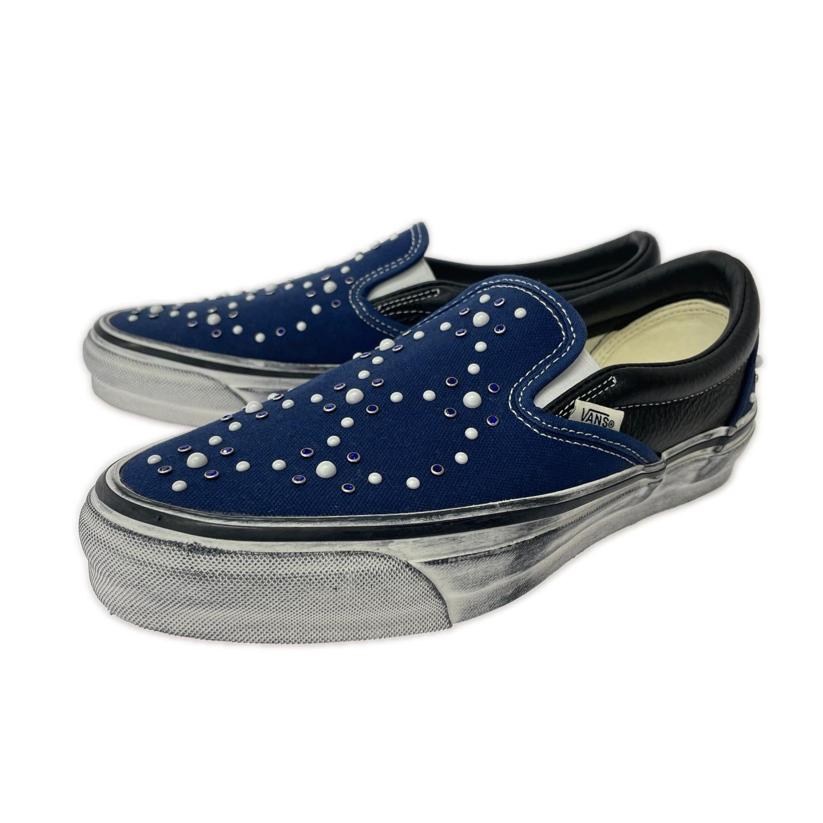 スニーカー VANS LX Classic Slip-on 98 紺 (26) 26cm (US8 UK7 1/2 EU42) ネイビー