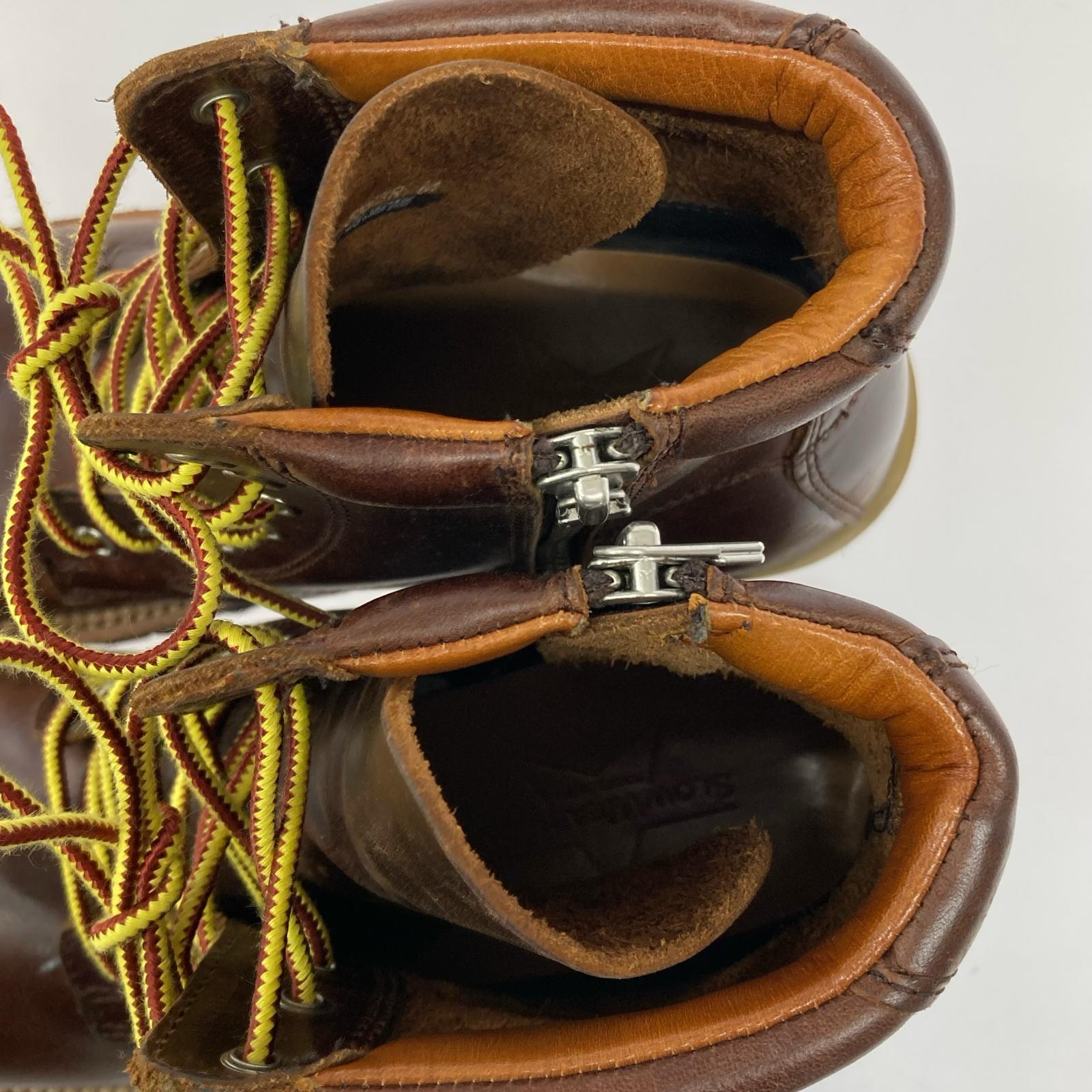 ブーツ SLOW WEAR Plain MID Boots OB-8593R (M) ブラウン