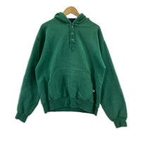 パーカー RUSSELL ハーフボタン 緑 (L) L
