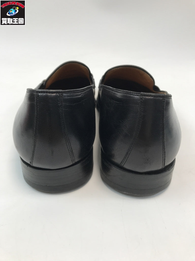 GUCCI レザー ホースビット ローファー 黒 41 110-0183