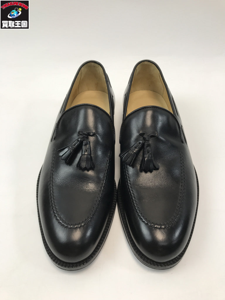 GUCCI レザー タッセル ローファー 黒 41 110-1340