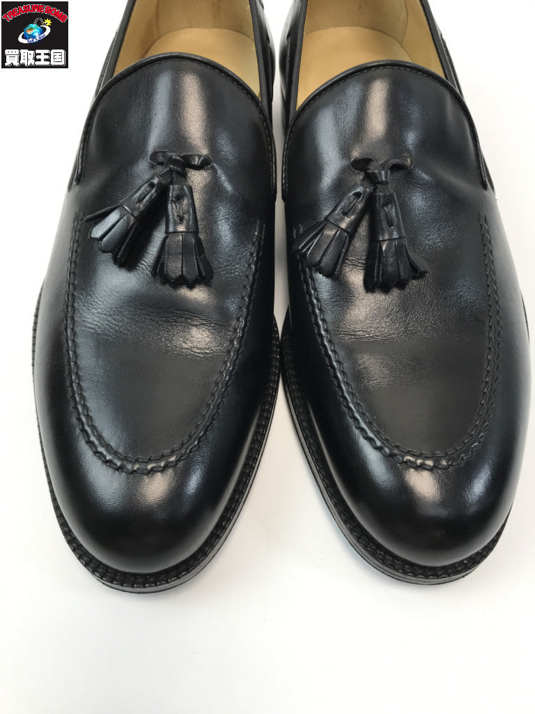 GUCCI レザー タッセル ローファー 黒 41 110-1340