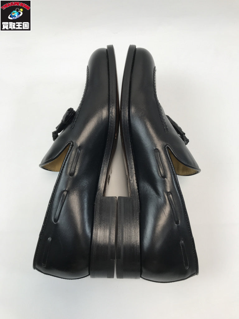 GUCCI レザー タッセル ローファー 黒 41 110-1340