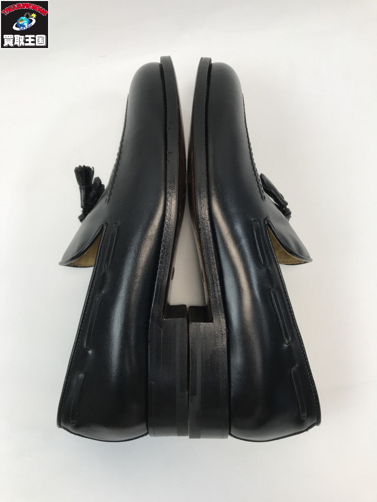GUCCI レザー タッセル ローファー 黒 41 110-1340