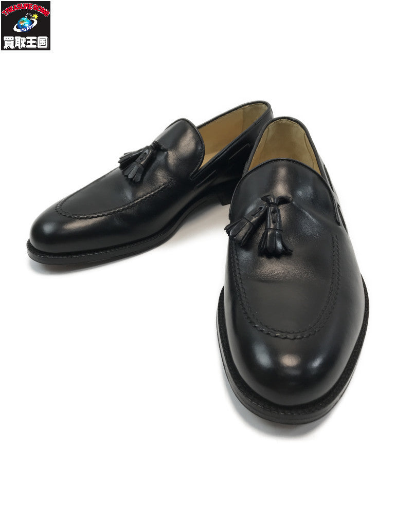 GUCCI レザー タッセル ローファー 黒 41 110-1340