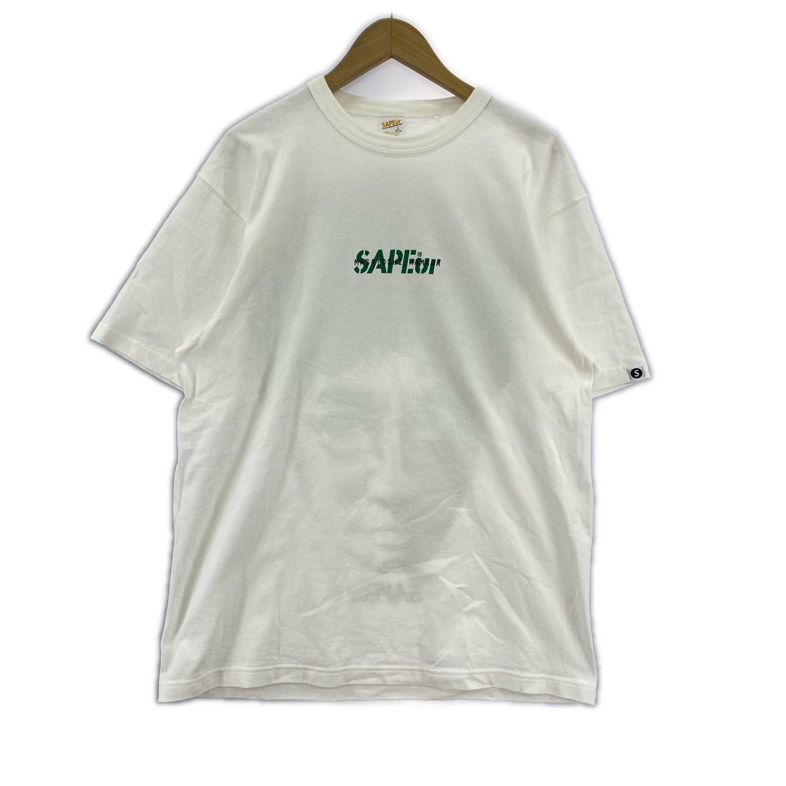 半袖Ｔシャツ ×浜田雅功 S/Sカットソー ホワイト/グリーン L ホワイト