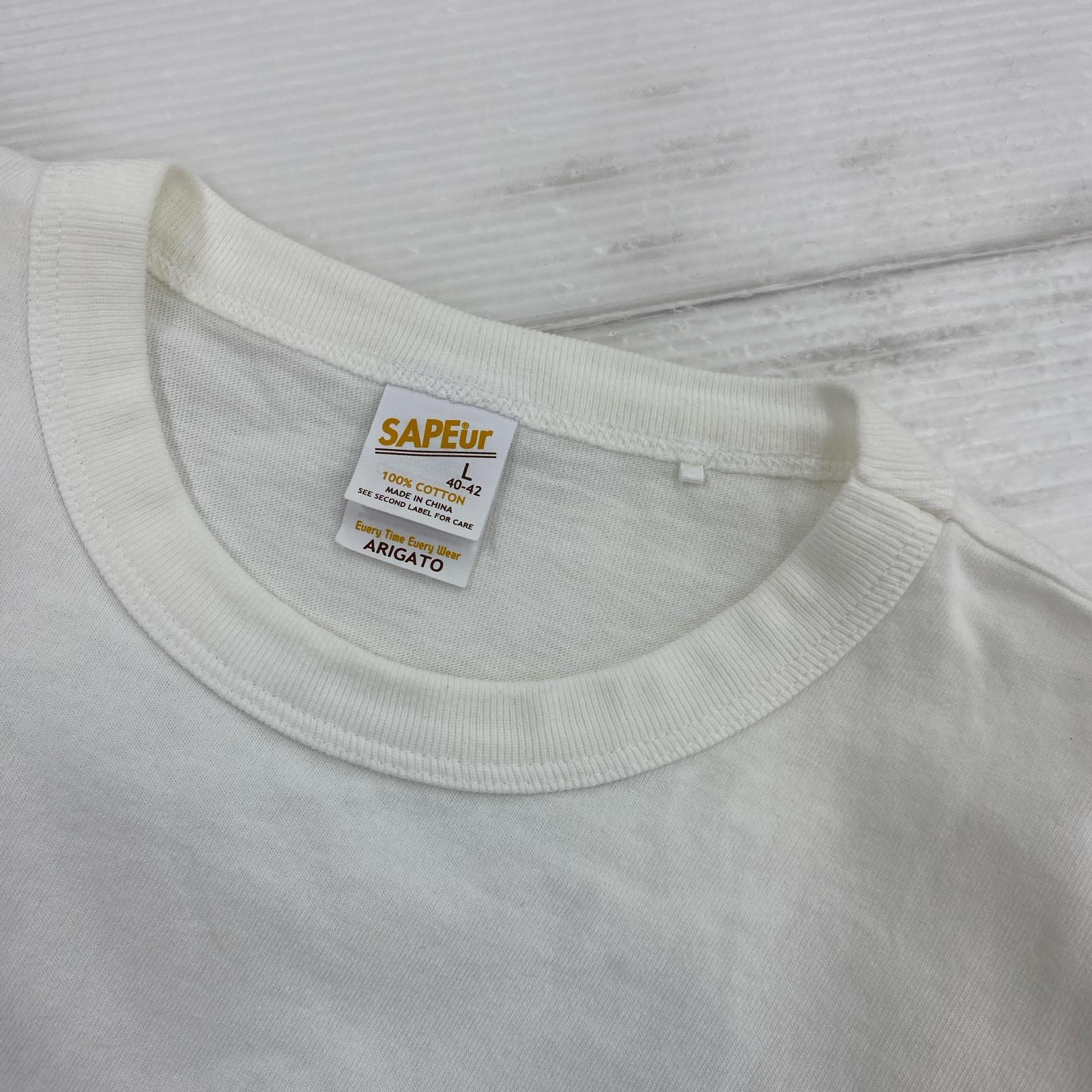 半袖Ｔシャツ ×浜田雅功 S/Sカットソー ホワイト/グリーン L ホワイト