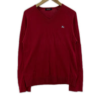 ニット BURBERRY BLACK LABEL ニット・セーター レッド