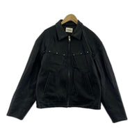 ジャケット フェイクレザー 黒 XL ブラック