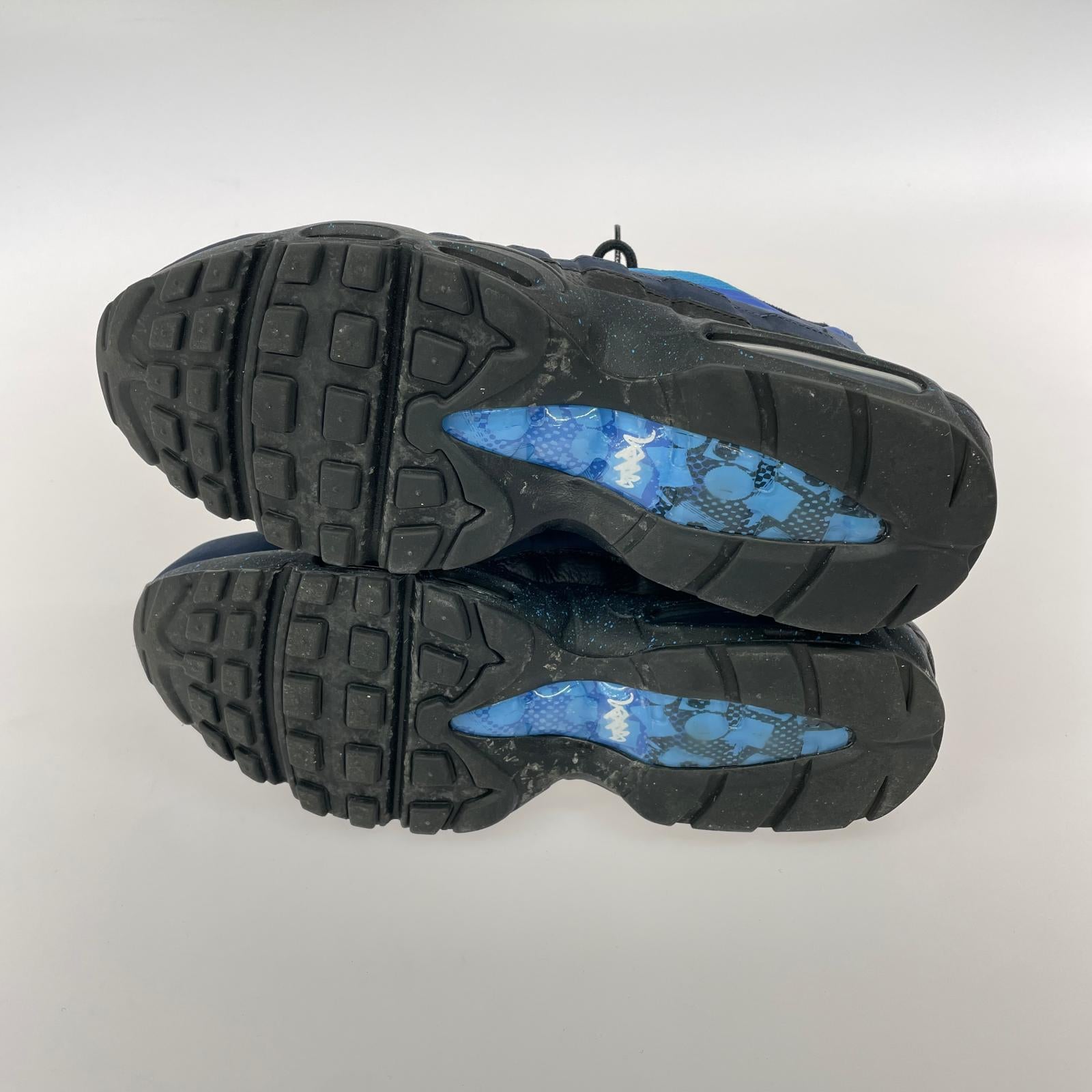 スニーカー ×Stash AIR MAX 95 Black and Harbor Blue 28.5cm (US10 1/2 UK10 EU47)
