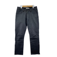 パンツ EXPLORER JEANS DROPPED FIT COW LEATHER 0 ブラック