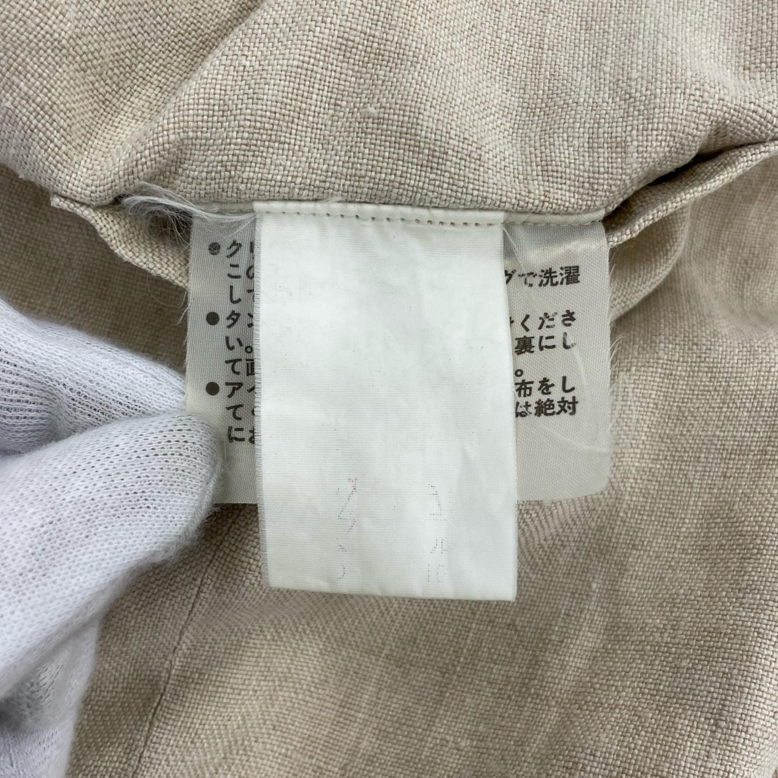 長袖シャツ 91SS リネンベスト BEG M ベージュ