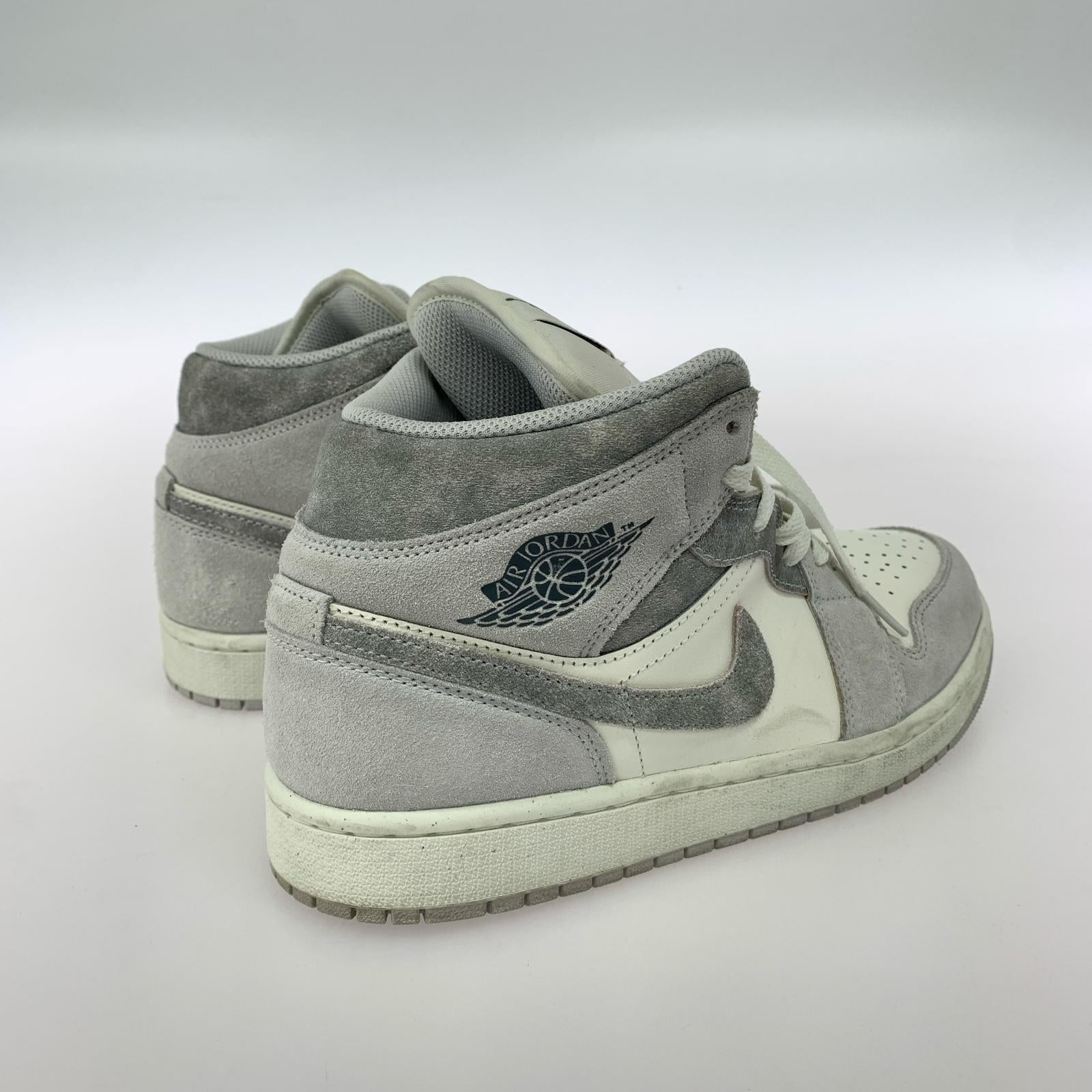 スニーカー Air Jordan 1 ホワイト/グレー 27.5cm (US9 1/2 UK9 EU45) ホワイト