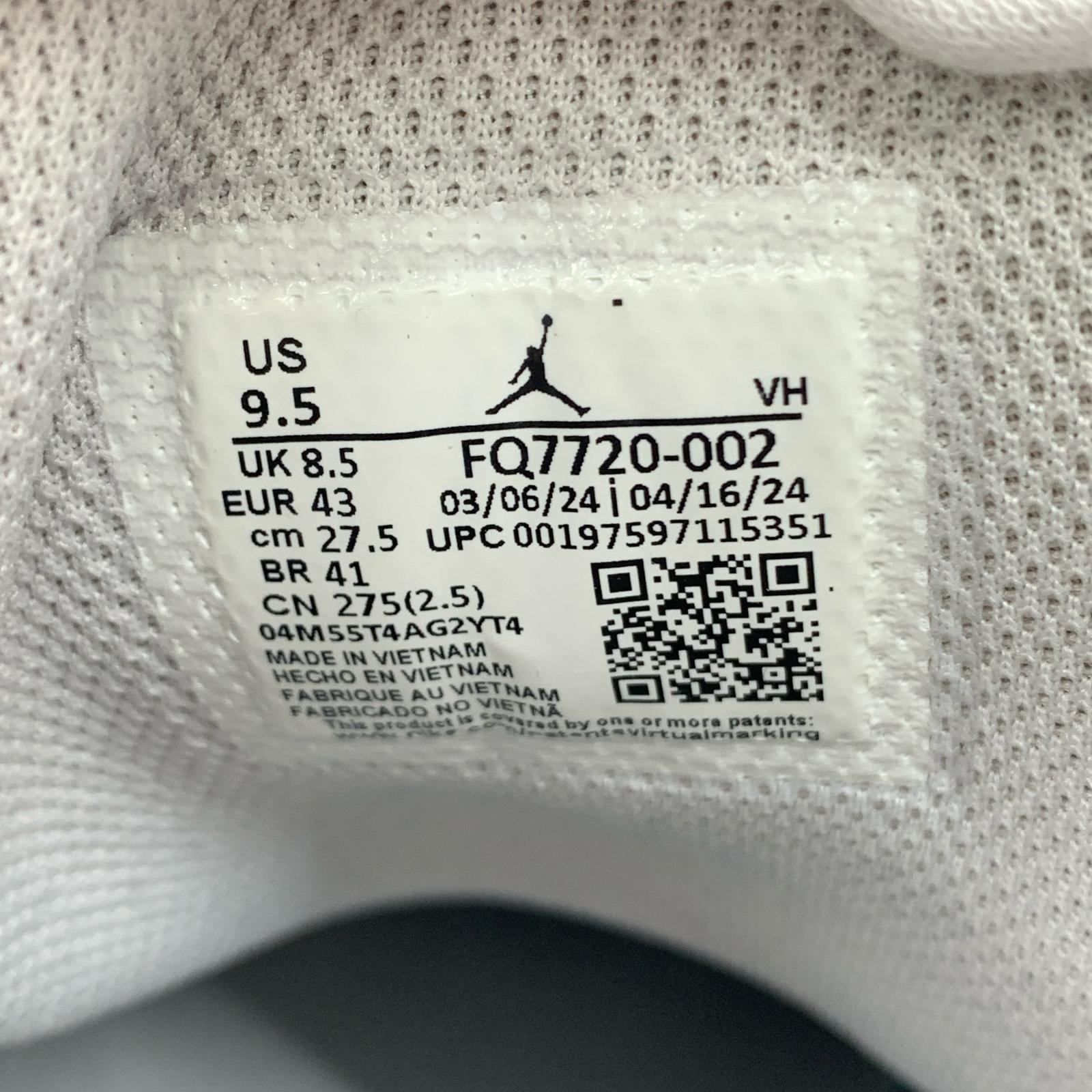 スニーカー Air Jordan 1 ホワイト/グレー 27.5cm (US9 1/2 UK9 EU45) ホワイト
