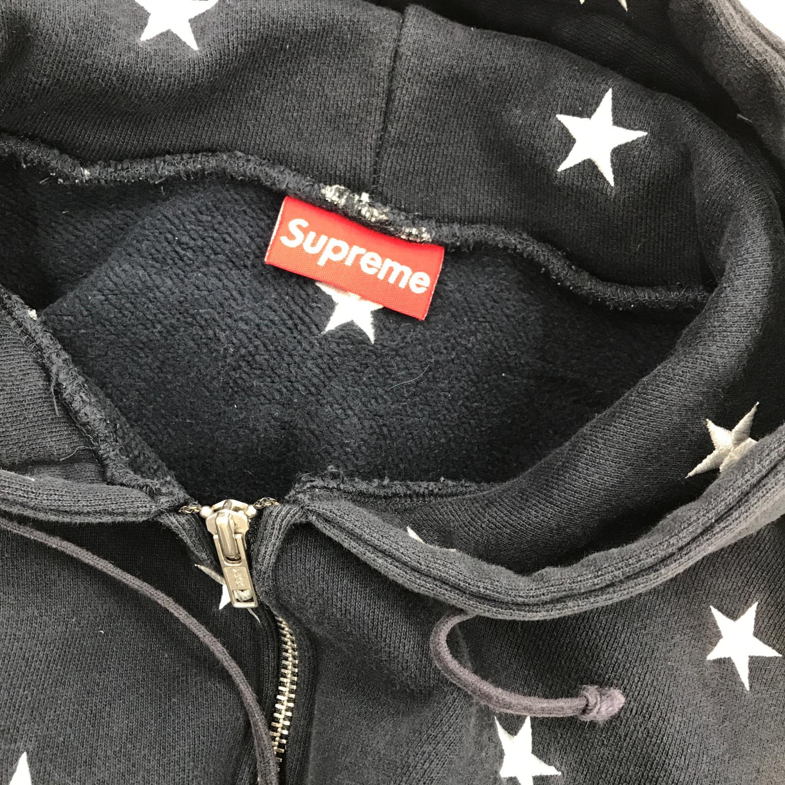 パーカー 09AW Stars Zip Up Hoodie M ネイビー