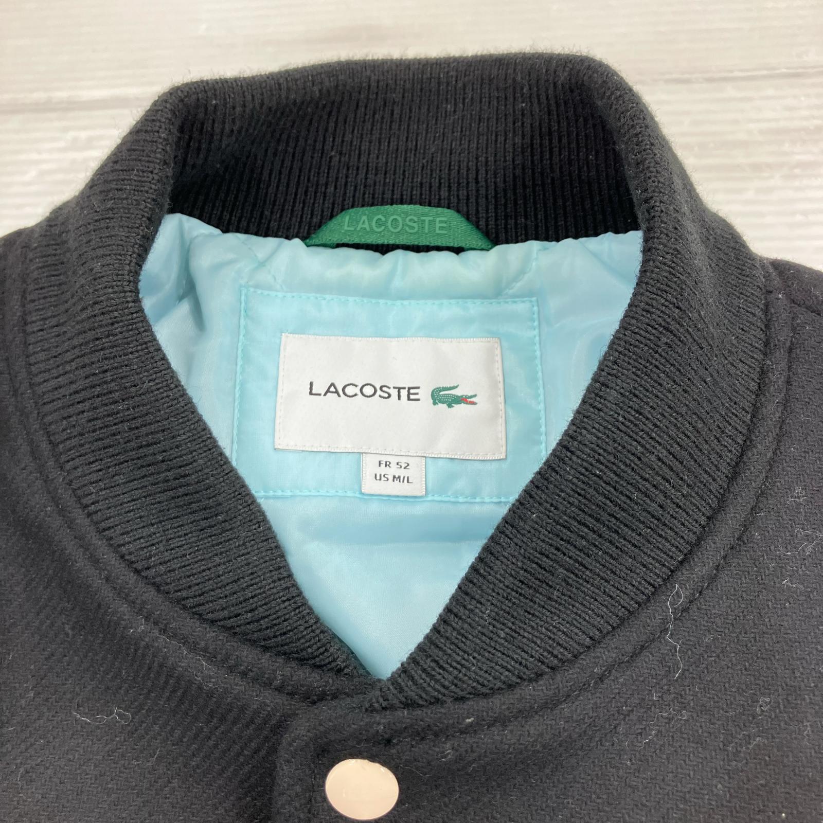 ジャケット ウールスタジャン (L) ブラック