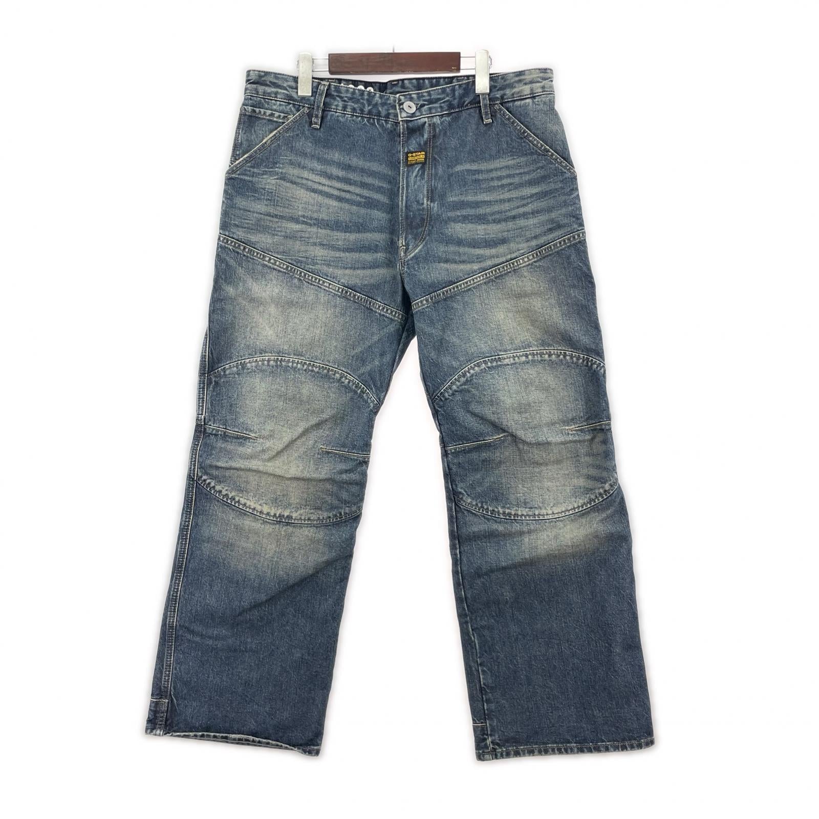 デニムパンツ Elwood Unisex Low Loose Jeans (34) 34 ネイビー