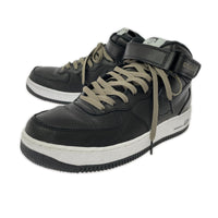 スニーカー ×STUSSY AIR FORCE 1 MID BLACK SNAKESKIN 27.5cm (US9 1/2 UK9 EU45) ブラック
