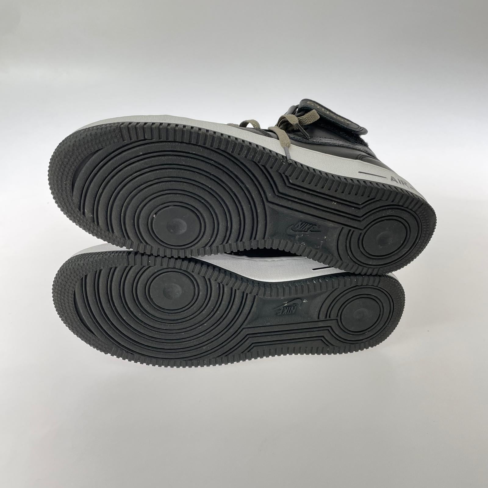 スニーカー ×STUSSY AIR FORCE 1 MID BLACK SNAKESKIN 27.5cm (US9 1/2 UK9 EU45) ブラック